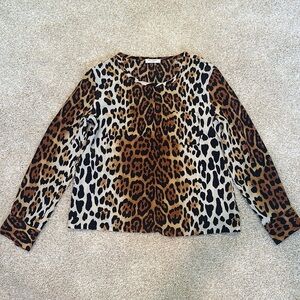 Equipment leopard print top